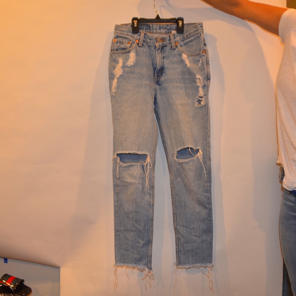 517 Levi's ripped jeans, size unknown